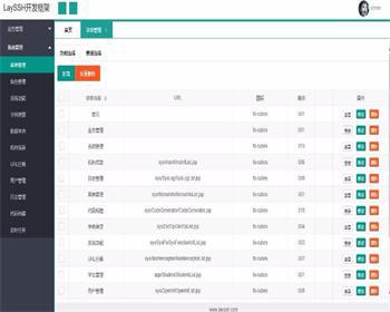 基于ssh+layui的java快速开发框架源码
